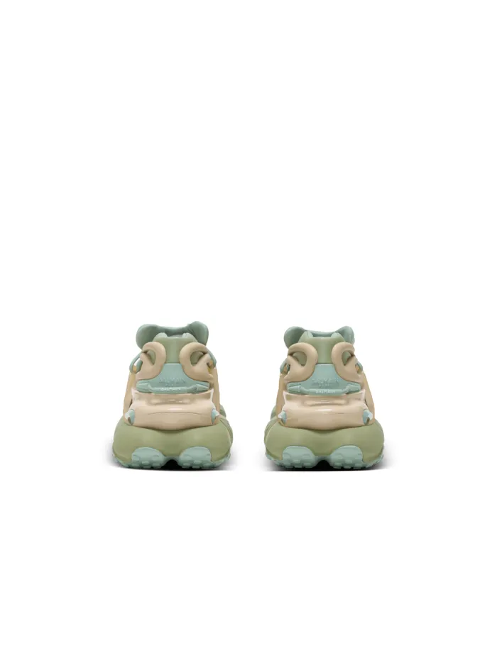 Balmain Sneakers Women Unicorn Trainers In Neoprene And Calfskin Green
