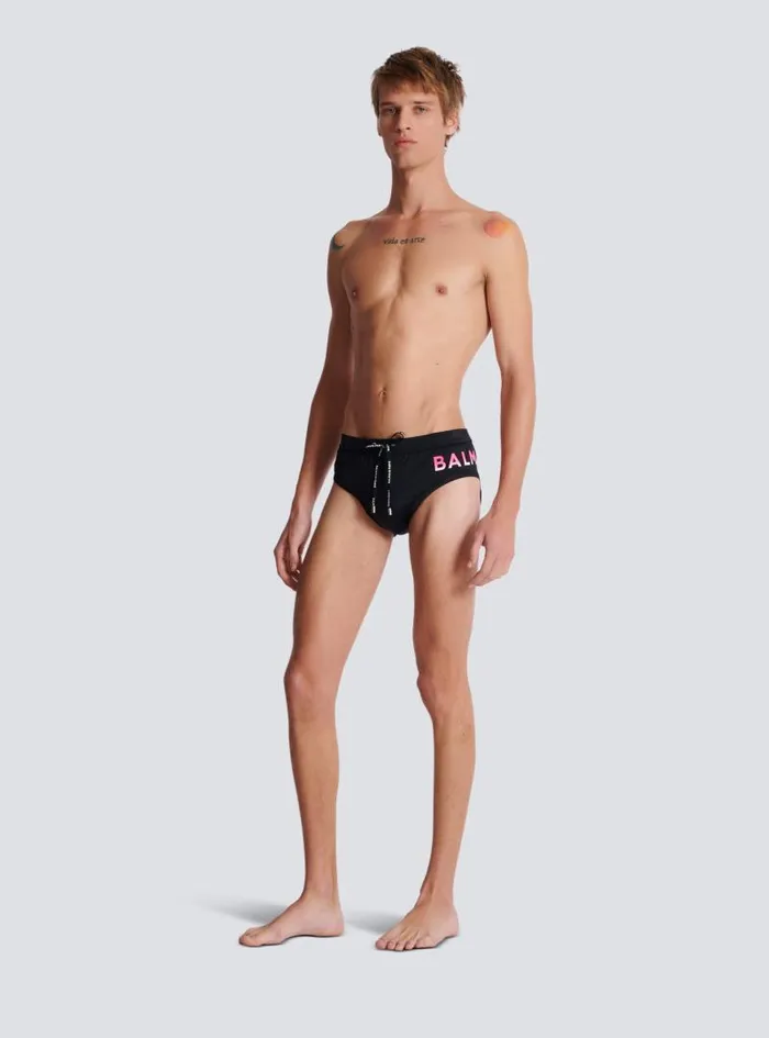 Balmain Swimwear Men Swim Bottoms Black