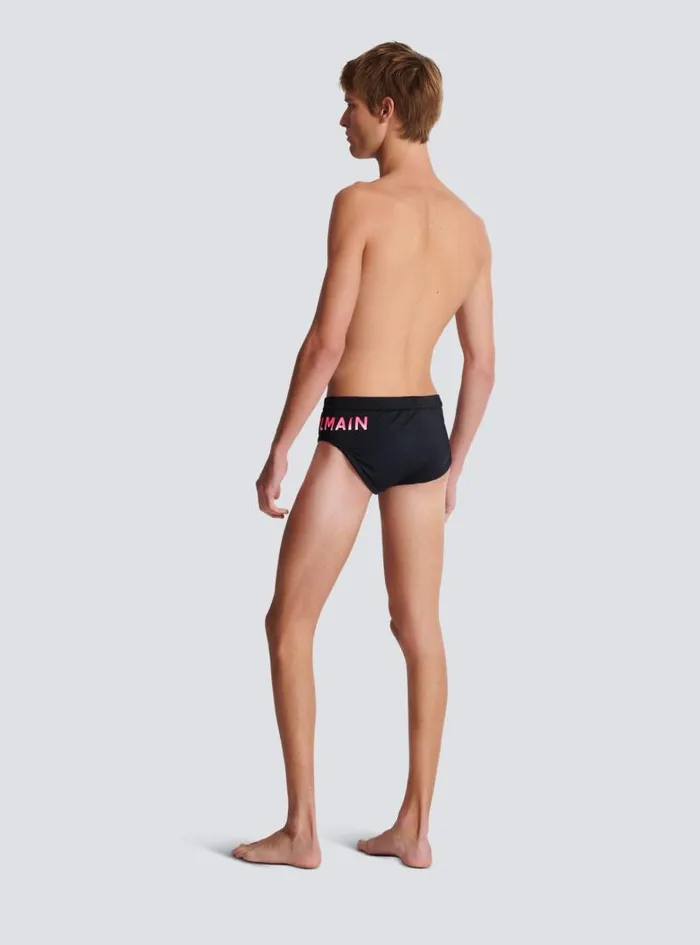 Balmain Swimwear Men Swim Bottoms Black