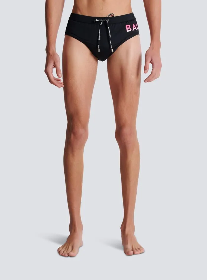 Balmain Swimwear Men Swim Bottoms Black