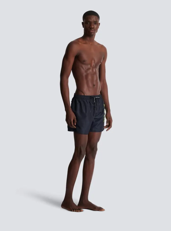 Balmain Swimwear Men Swim Shorts Yellow