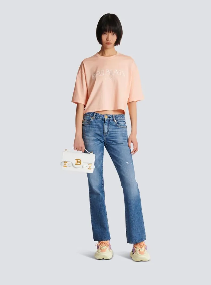 Balmain TShirts Women Vintage Tshirt Orange