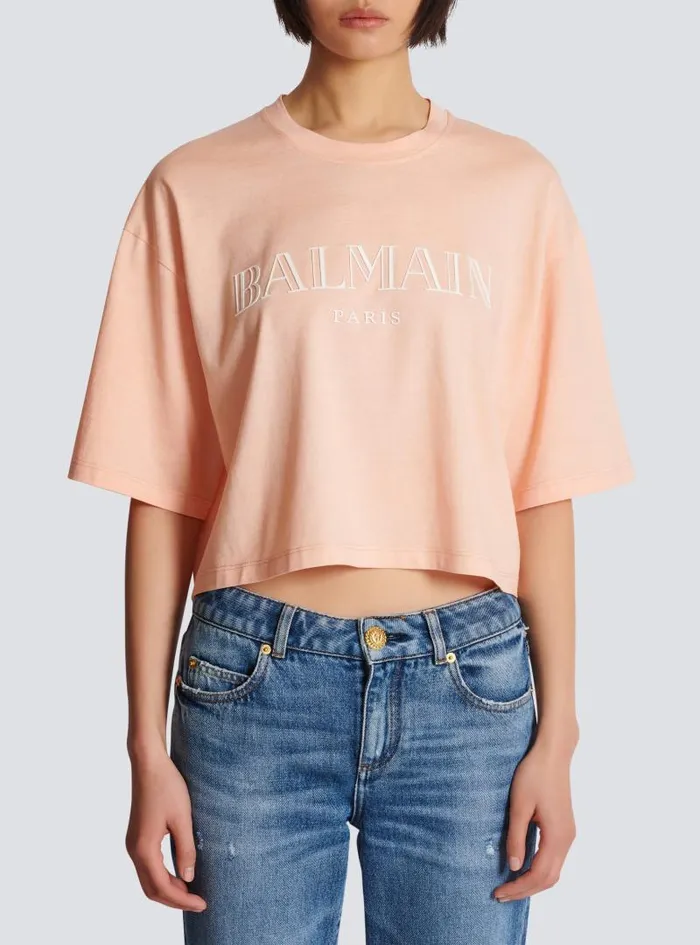 Balmain TShirts Women Vintage Tshirt Orange