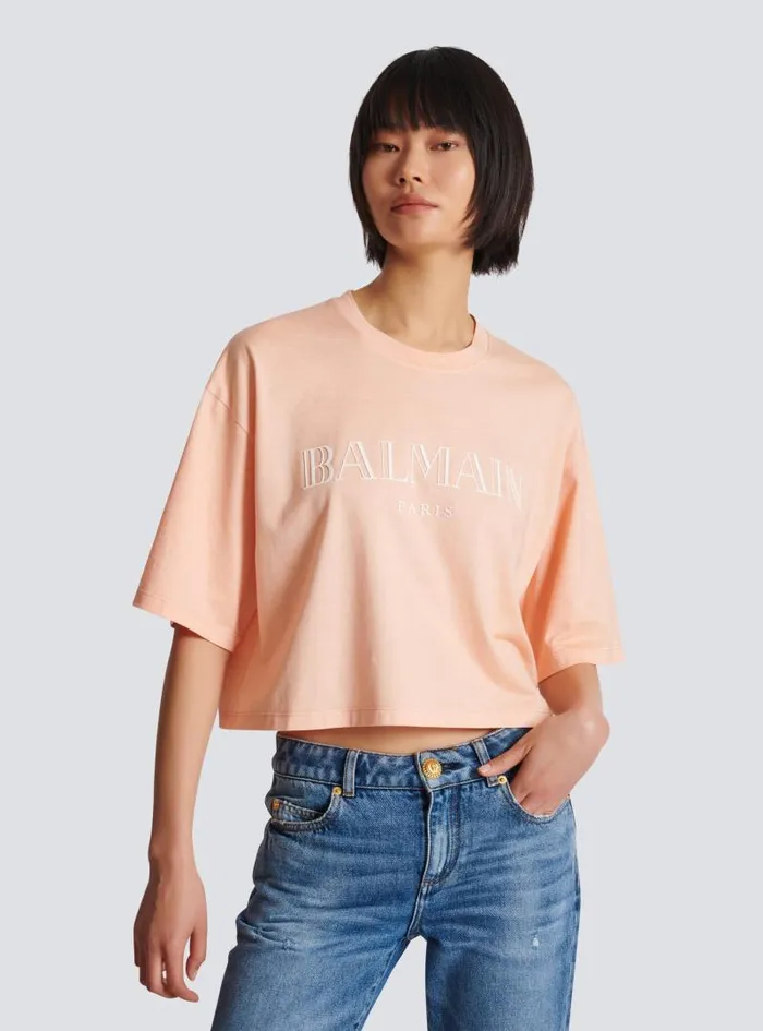 Balmain TShirts Women Vintage Tshirt Orange