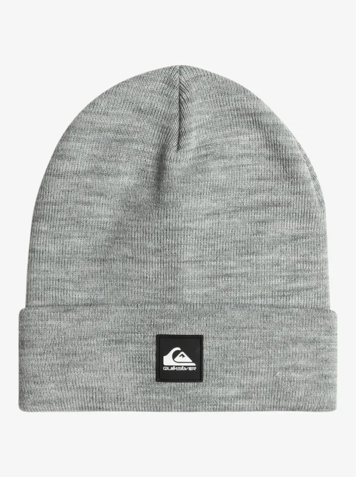 Beanies Men Quiksilver Brigade FoldOver Grey Beanie Heather Grey
