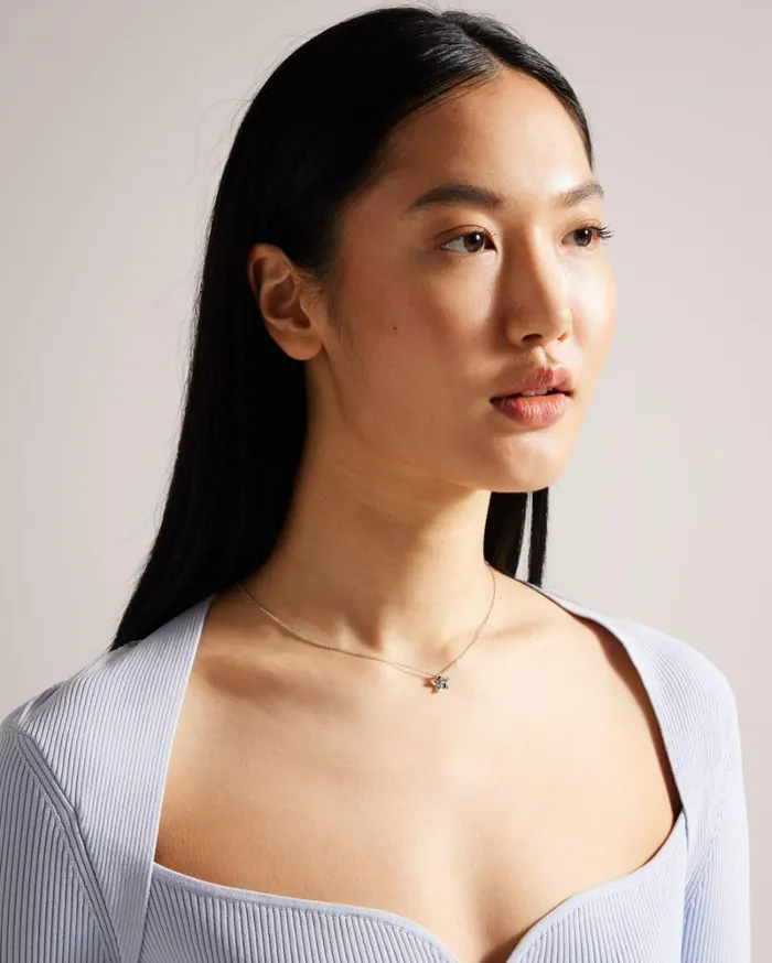 Blossom Pendant Necklace Silver Color Women Ted Baker Jewelry Blossom Pendant Necklace Silver Color Women Ted Baker Jewelry