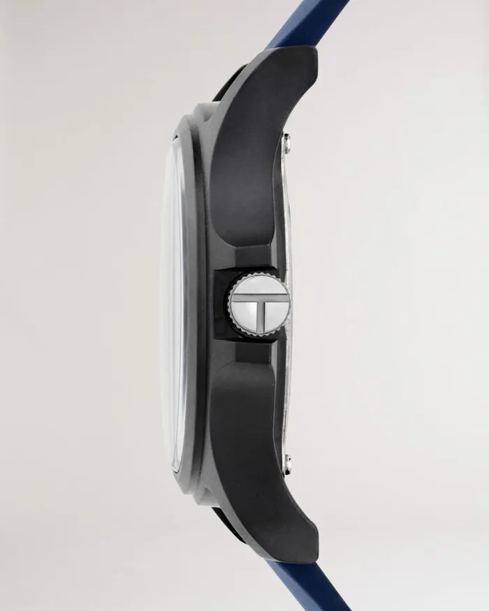 Blue Silicone Strap Watch Blue Men Ted Baker Watches and Jewelry