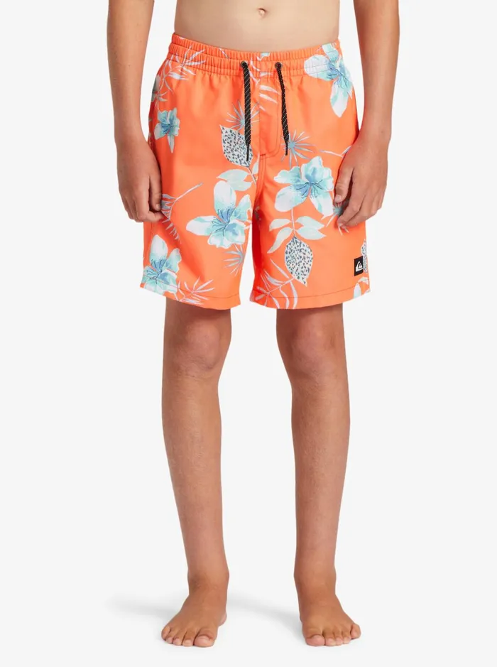 Boardshorts Men Quiksilver Boy039s 816 Everyday Mix Vl 15nb Elastic Waist Shorts Fiery Coral Boardshorts Men Quiksilver Boy039s 816 Everyday Mix Vl 15nb Elastic Waist Shorts Fiery Coral