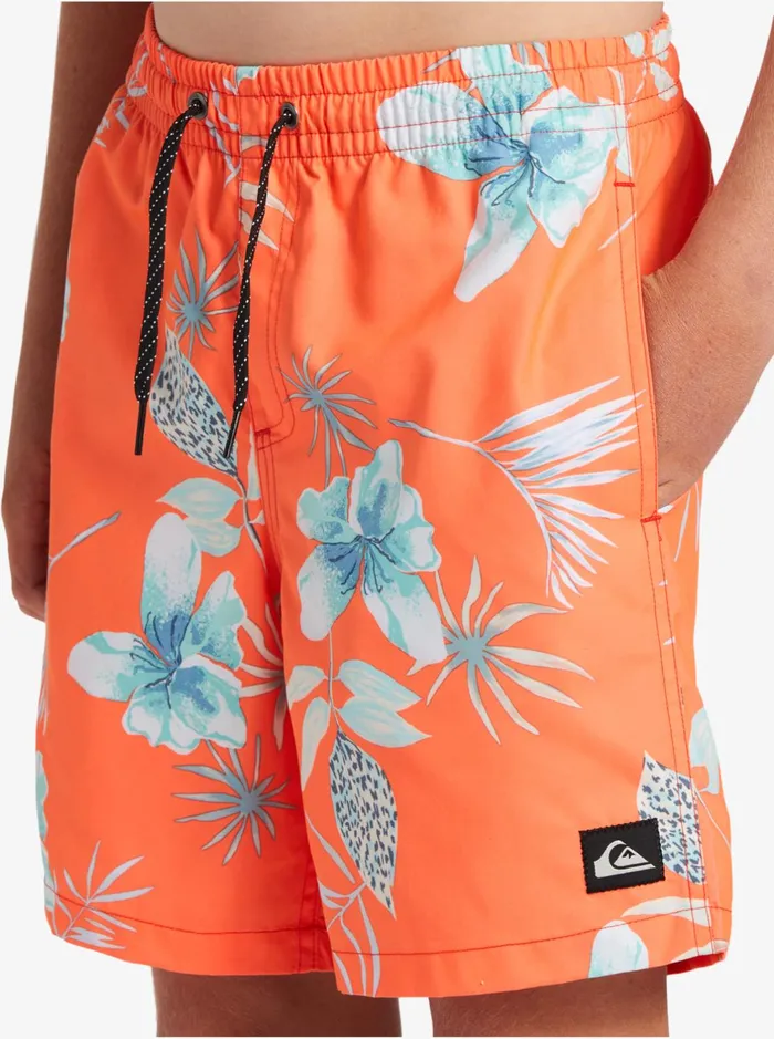 Boardshorts Men Quiksilver Boy039s 816 Everyday Mix Vl 15nb Elastic Waist Shorts Fiery Coral Boardshorts Men Quiksilver Boy039s 816 Everyday Mix Vl 15nb Elastic Waist Shorts Fiery Coral
