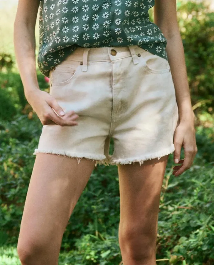 Bottoms Women039s The Great The Clark Short Washed White