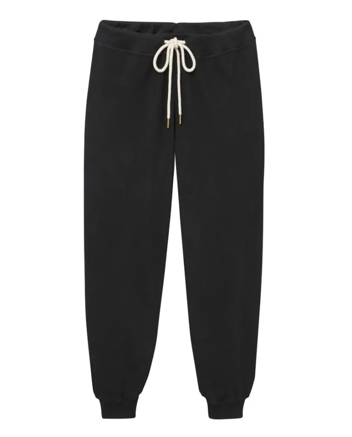 Bottoms Women039s The Great The Cropped Sweatpant Almost Black