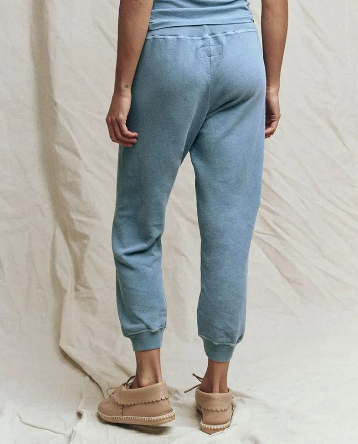 Bottoms Women039s The Great The Cropped Sweatpant Vintage Cornflower