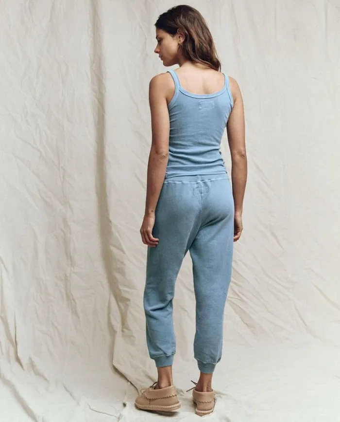 Bottoms Women039s The Great The Cropped Sweatpant Vintage Cornflower