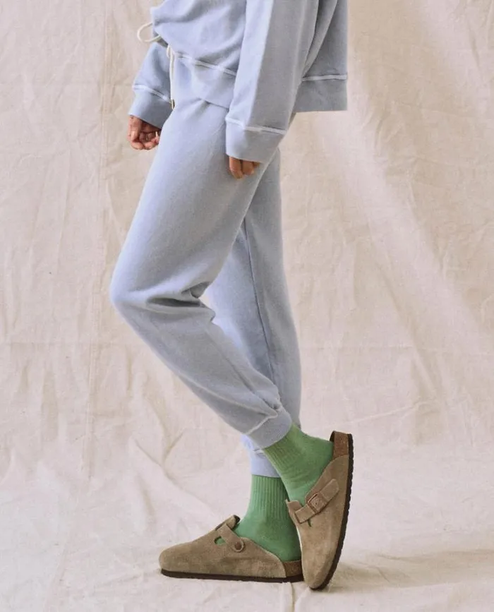 Bottoms Women039s The Great The Cropped Sweatpant Whisper Blue