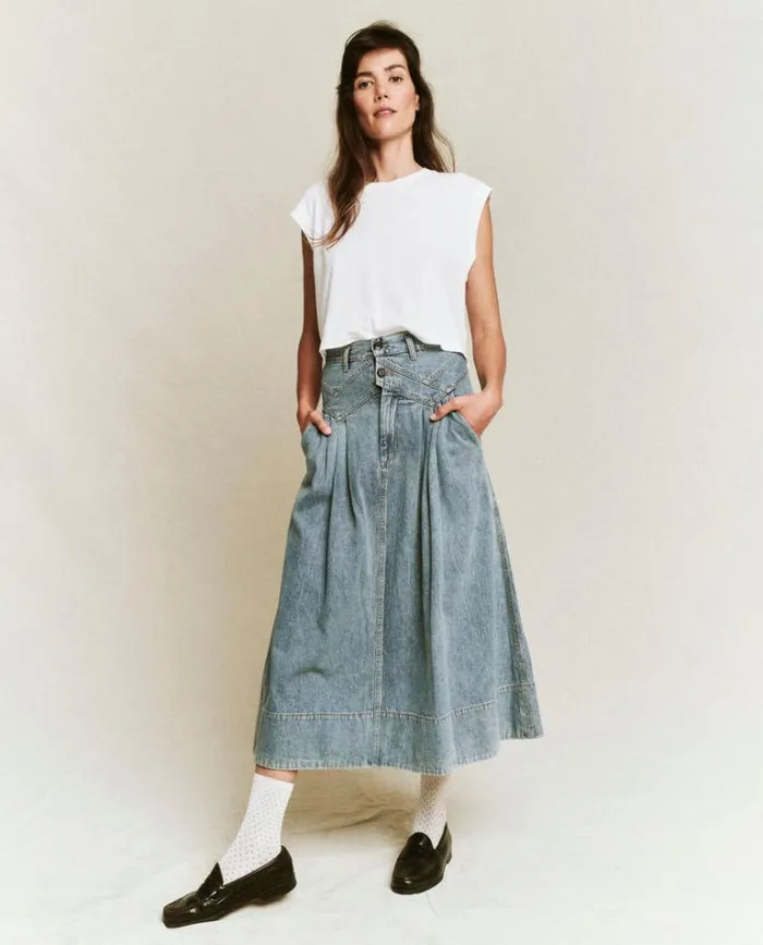 Bottoms Women039s The Great The Field Skirt Misty Wash