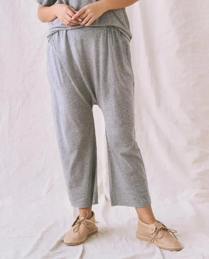 Bottoms Women039s The Great The Jersey Crop Heather Grey