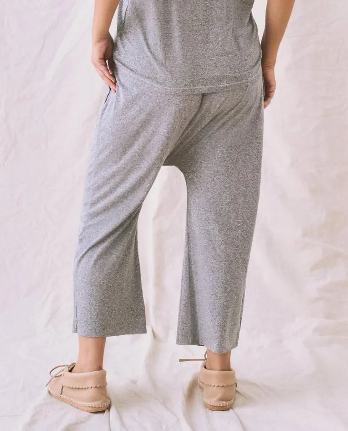 Bottoms Women039s The Great The Jersey Crop Heather Grey