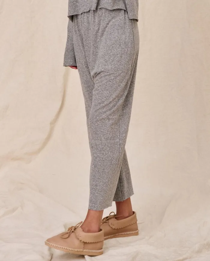 Bottoms Women039s The Great The Jersey Crop Heather Grey