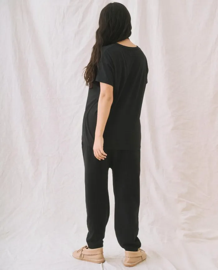 Bottoms Women039s The Great The Jogger Sweatpant Almost Black