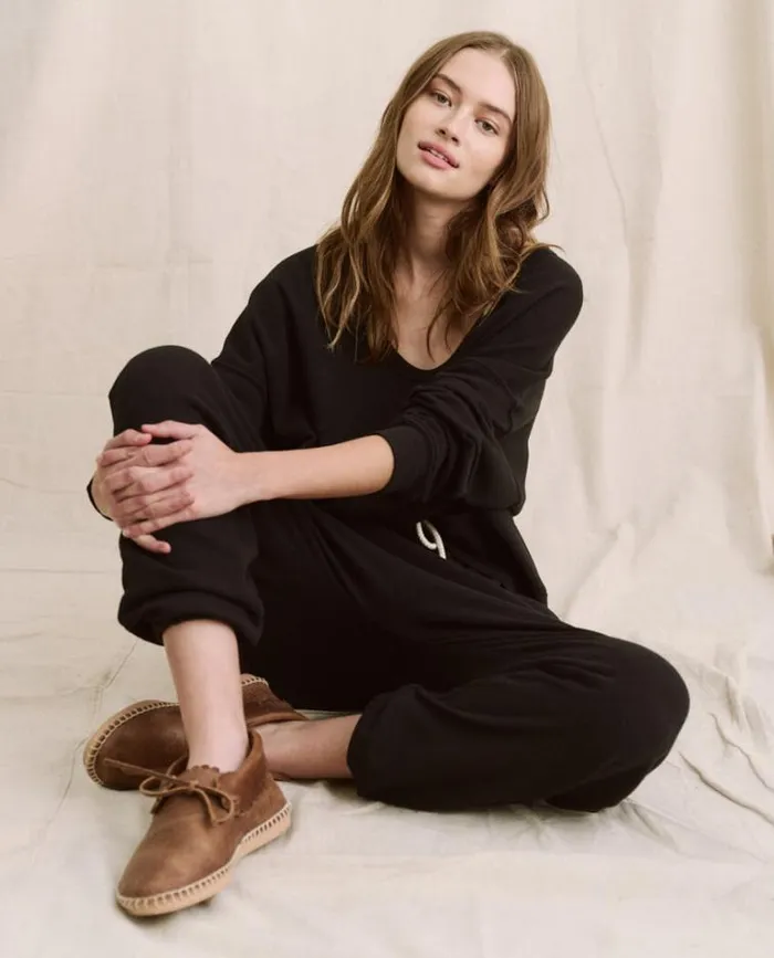 Bottoms Women039s The Great The Jogger Sweatpant Almost Black