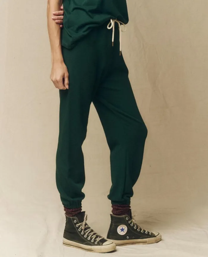 Bottoms Women039s The Great The Stadium Sweatpant Green Grove