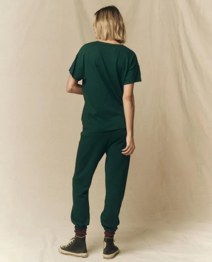 Bottoms Women039s The Great The Stadium Sweatpant Green Grove