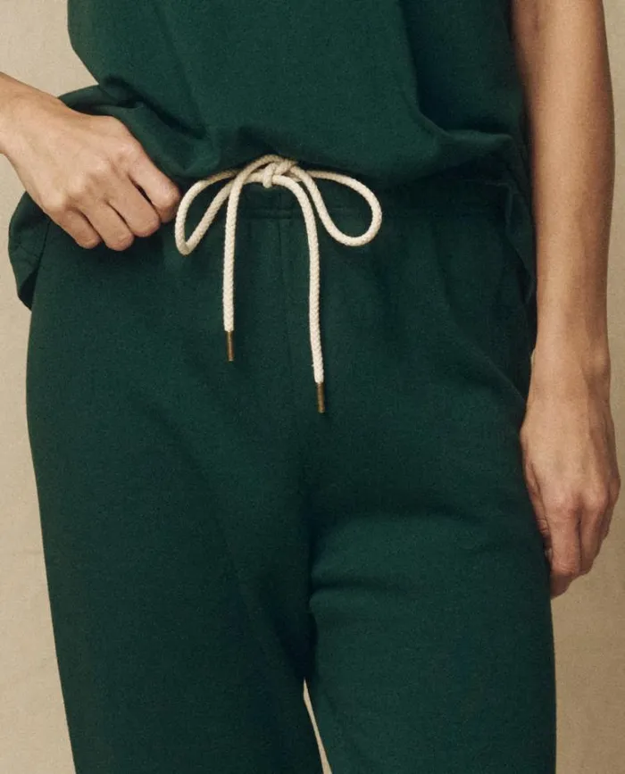 Bottoms Women039s The Great The Stadium Sweatpant Green Grove