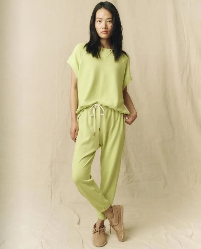 Bottoms Women039s The Great The Stadium Sweatpant Lime Zest