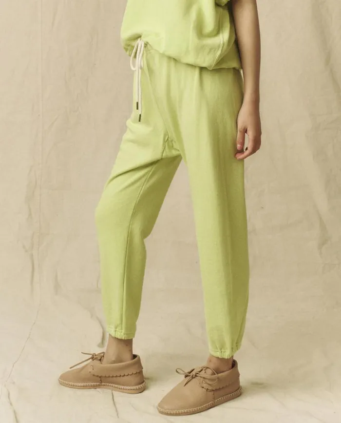 Bottoms Women039s The Great The Stadium Sweatpant Lime Zest
