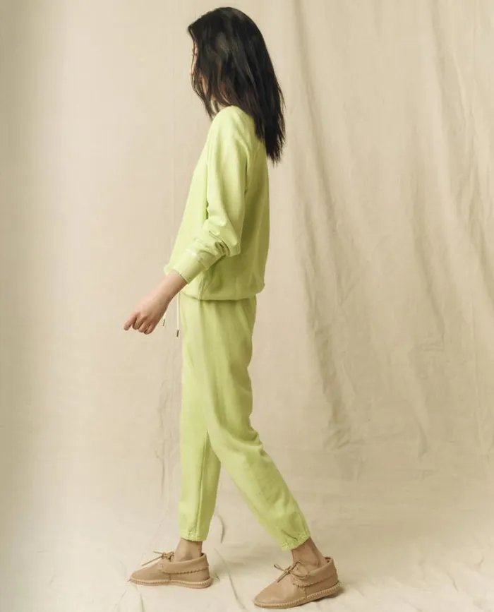 Bottoms Women039s The Great The Stadium Sweatpant Lime Zest