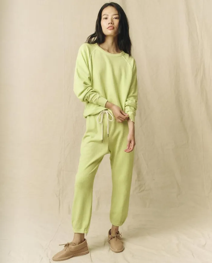 Bottoms Women039s The Great The Stadium Sweatpant Lime Zest