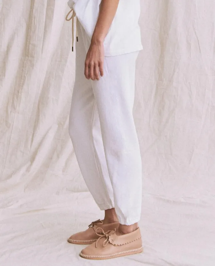 Bottoms Women039s The Great The Stadium Sweatpant True White