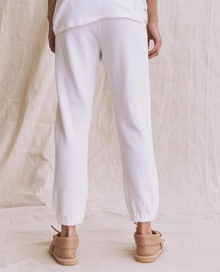 Bottoms Women039s The Great The Stadium Sweatpant True White