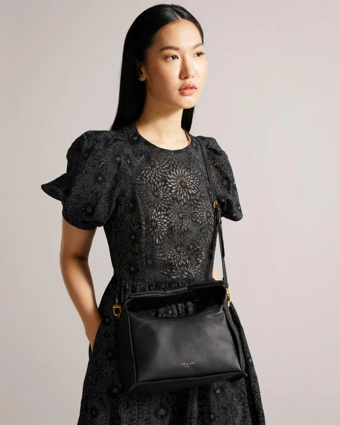 Bow Detail Crossbody Bag Black Women Ted Baker Bags