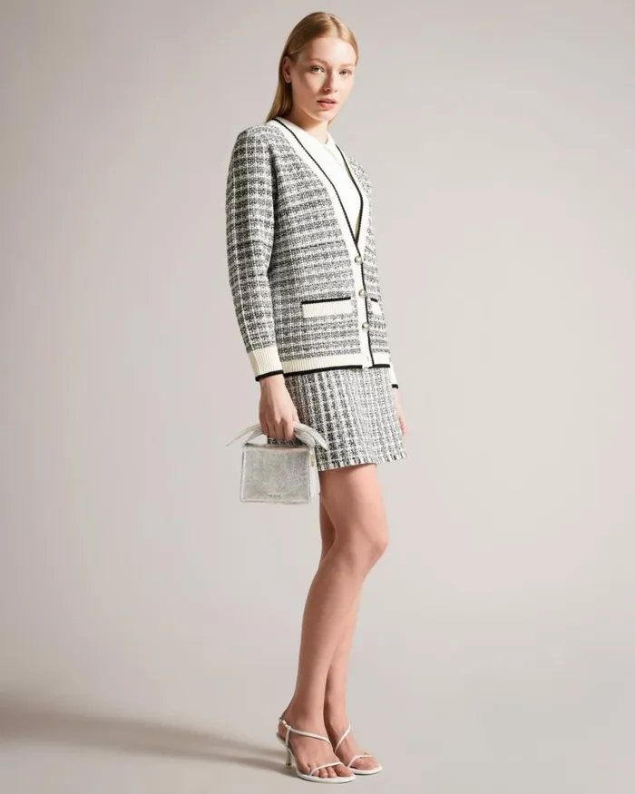 Bow Detail Metallic Crossbody Bag Silver Women Ted Baker Bags