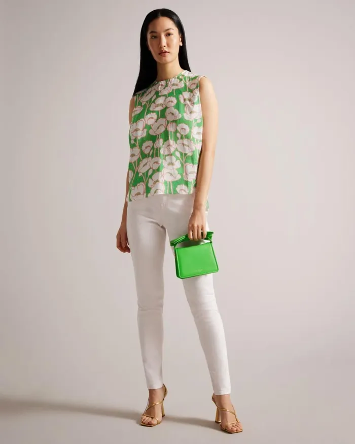 Bow Detail Mini Cross Body Bag Green Women Ted Baker Bags