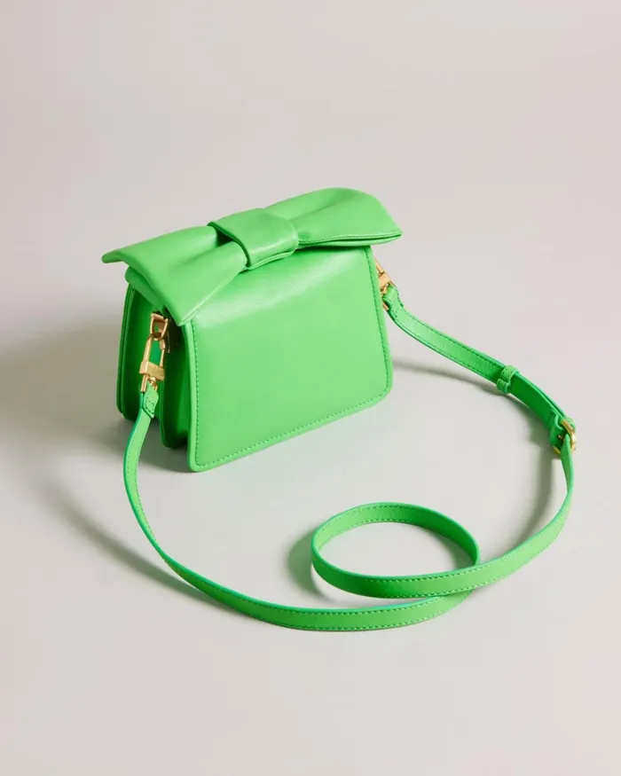 Bow Detail Mini Cross Body Bag Green Women Ted Baker Bags