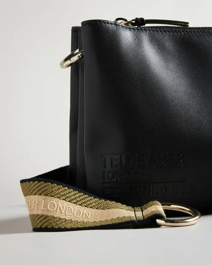 Branded Webbing Cross Body Black Women Ted Baker Bags