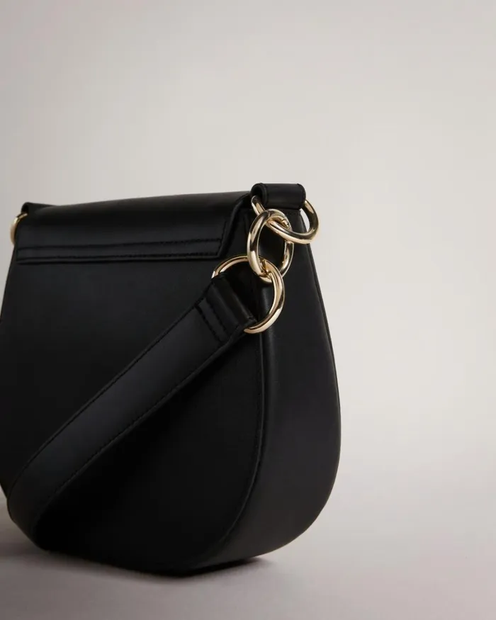 Branded Webbing Satchel Cross Body Bag Black Women Ted Baker Bags