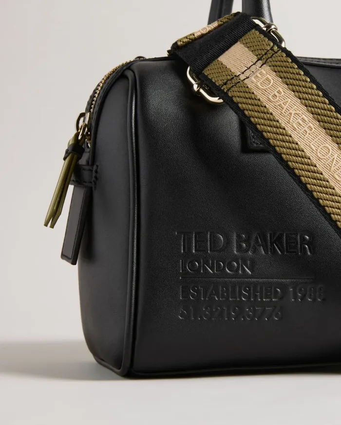 Branded Webbing Shoulder Bag Black Women Ted Baker Bags