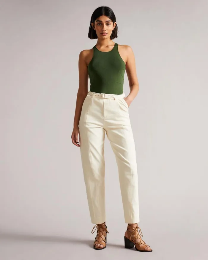 Bright Rayon Full Needle Bodysuit Green Women Ted Baker Tops and TShirts Bright Rayon Full Needle Bodysuit Green Women Ted Baker Tops and TShirts
