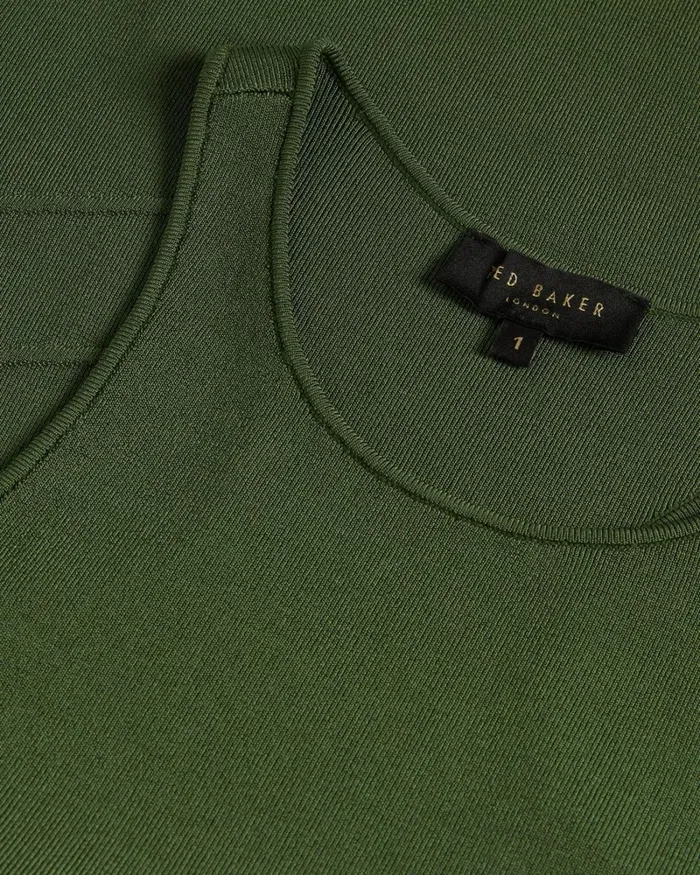 Bright Rayon Full Needle Bodysuit Green Women Ted Baker Tops and TShirts Bright Rayon Full Needle Bodysuit Green Women Ted Baker Tops and TShirts