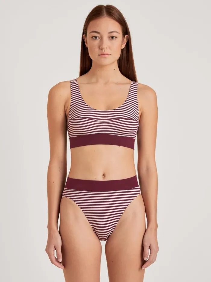 CALIDA Bottoms Brief High Waist English Red Print 8211 Women