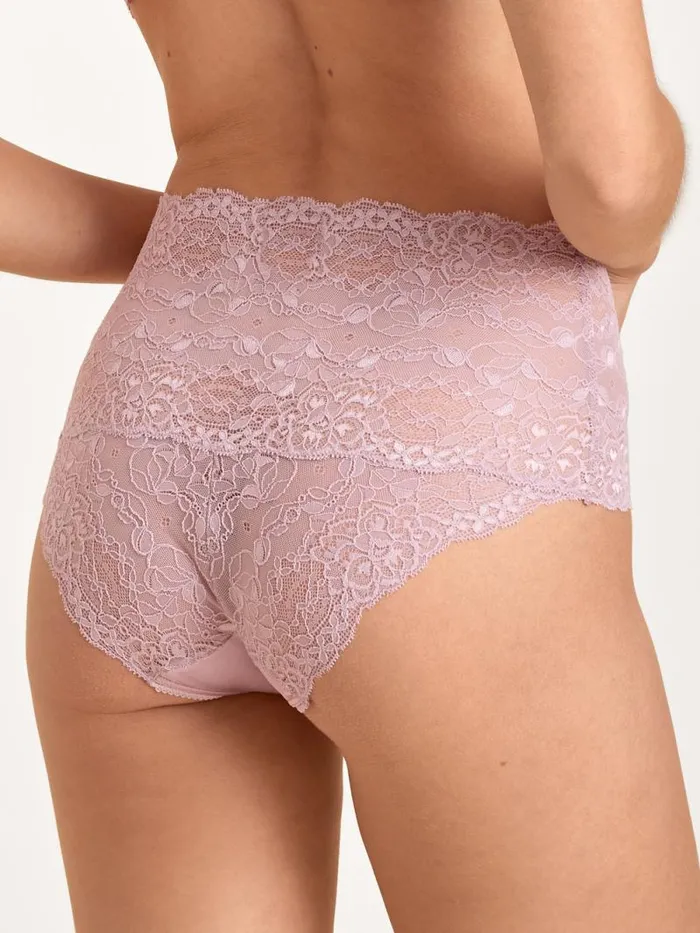 CALIDA Bottoms Brief With Lace High Waist Mauve Shadow 8211 Women
