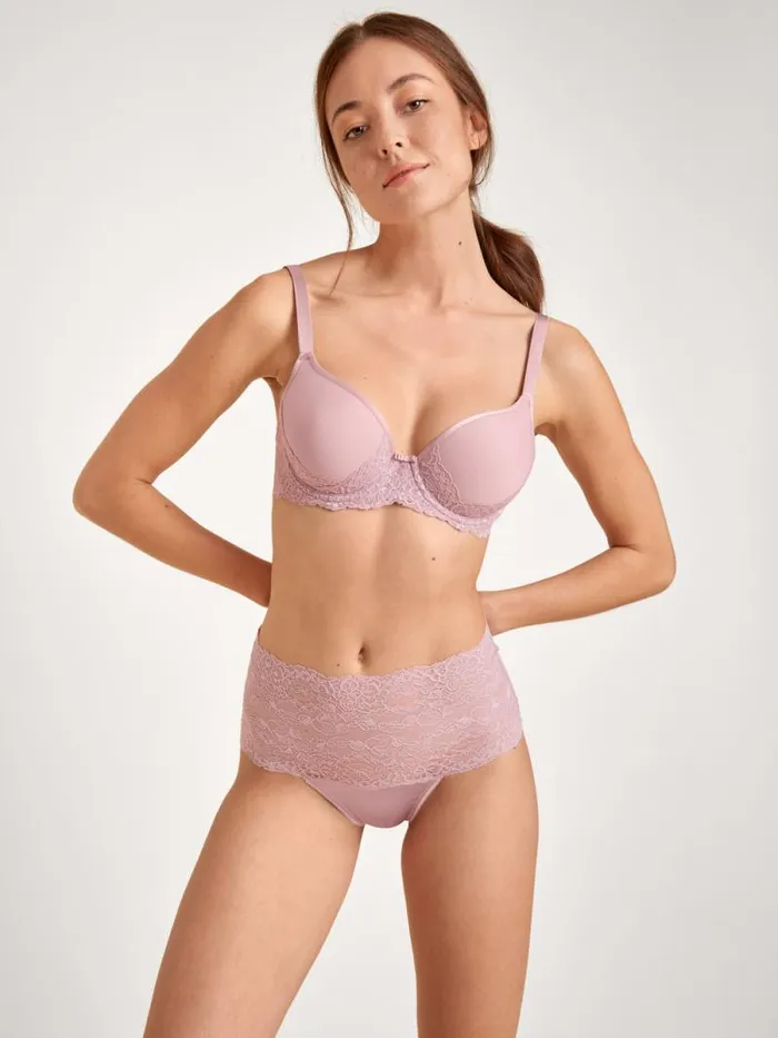 CALIDA Bottoms Brief With Lace High Waist Mauve Shadow 8211 Women