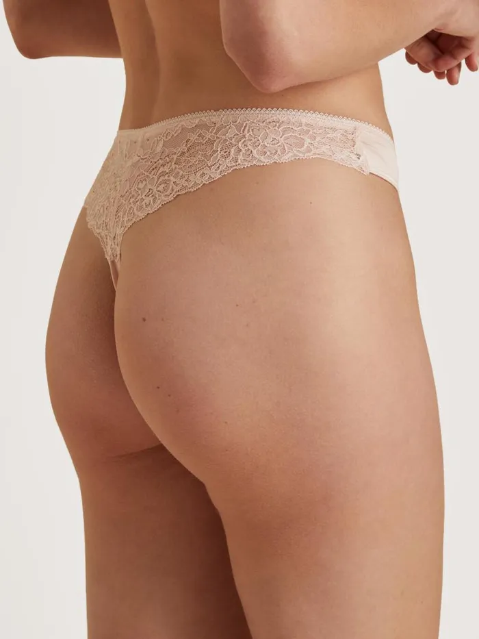 CALIDA Bottoms String Low Cut Lace Parfait Pink 8211 Women