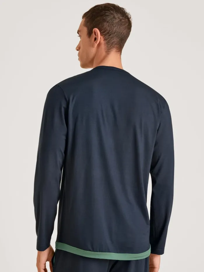 CALIDA DEEPSLEEPWEAR Shirt Longsleeve Dark Sapphire 8211 Men