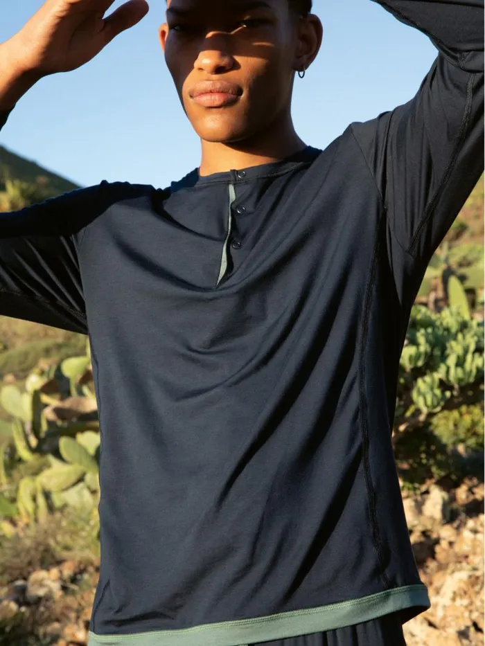 CALIDA DEEPSLEEPWEAR Shirt Longsleeve Dark Sapphire 8211 Men