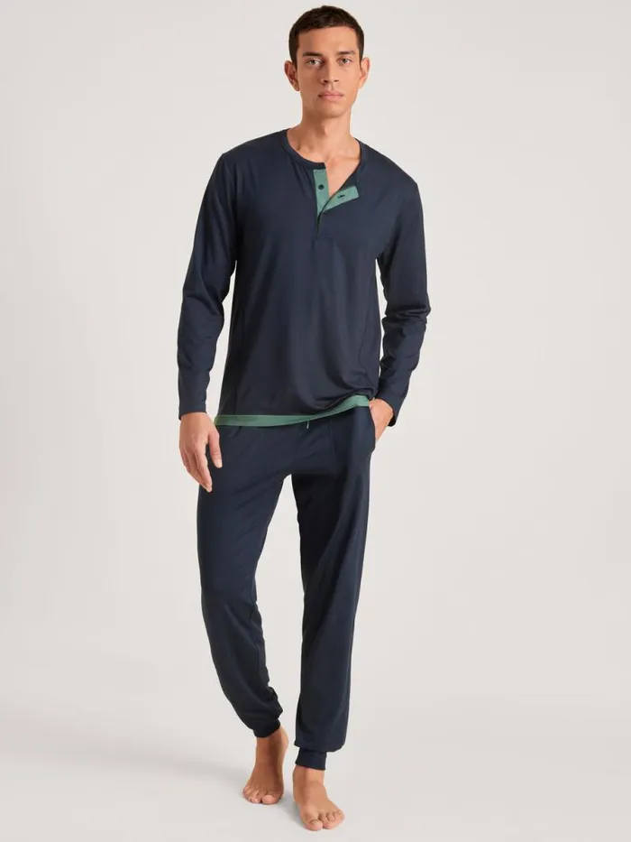 CALIDA DEEPSLEEPWEAR Shirt Longsleeve Dark Sapphire 8211 Men