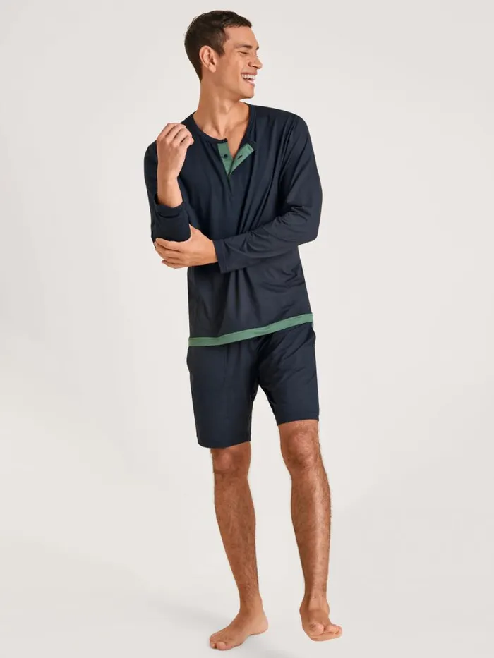 CALIDA DEEPSLEEPWEAR Shirt Longsleeve Dark Sapphire 8211 Men
